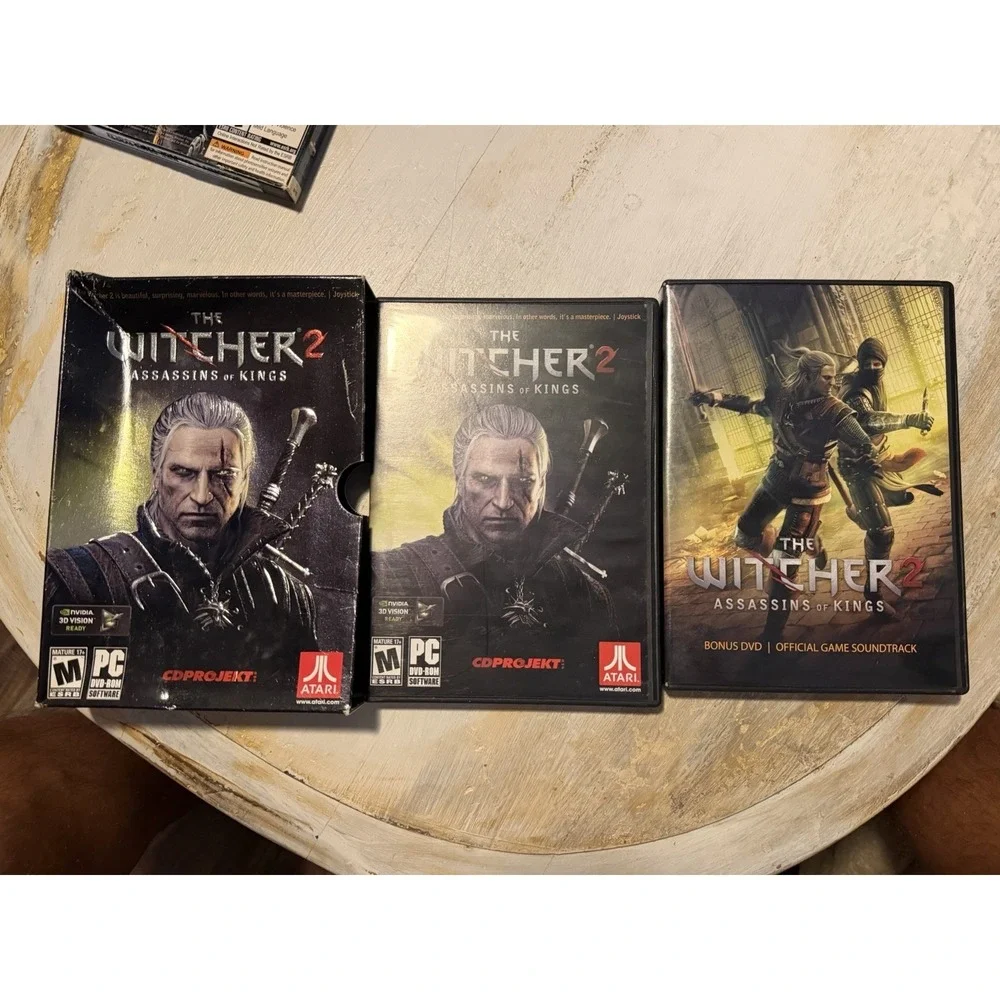 The Witcher Enhanced Edition 4 Disc PC + The‎ Witcher 2 Assassins Of Kings Set